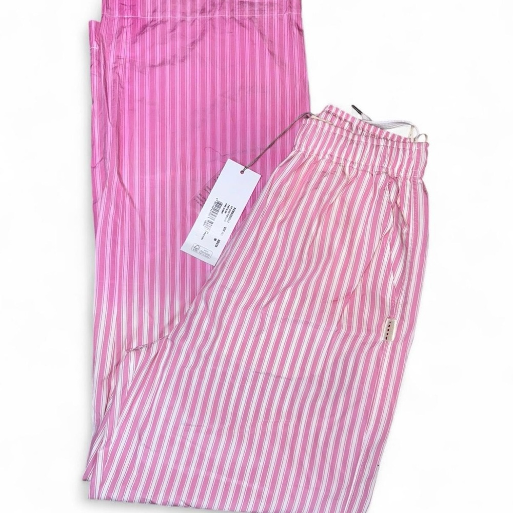Marni Pink Striped Trousers Lightweight Resort Wear
